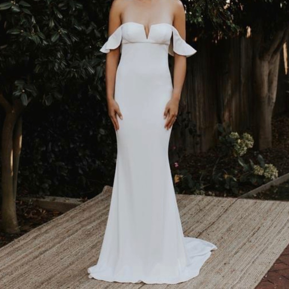 Katie May Ivory Off Shoulder Wedding Dress